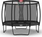 BERG Champion Regular 330 Trampoline Op Poten - Rond - Safety Net Deluxe - AirFlow Pro Springdoek - TwinSpring - Grijs