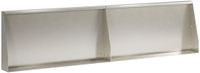 vidaXL Keermuur 2 st 80 x 12 x 30 cm Roestvrij staal zilver