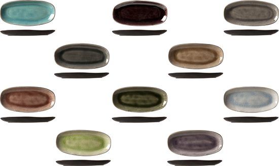 Cosy&Trendy Streetfood Festival Oval Plate - 22.5x10.5 cm - Set of 10