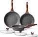 Set de cuisine, 20-28 cm, 3 pièces, acier inoxydable