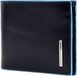 PIQUADRO Blue Square Men's Wallet with Removable Document Facility RFID Blu Notte Leather