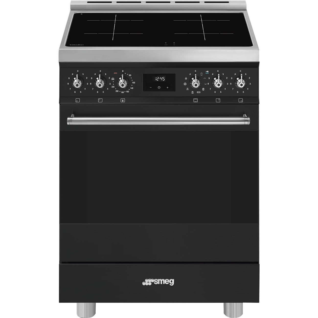 Smeg Symphony C6IPMBM2 - Inductie fornuis - Zwart