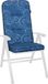 Angerer Stoelkussen, exclusief stoelkussen hoog design Santorin, blauw, 120x50x7 cm, 1024/096