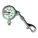 Best Divers Ab0778 Manometer Sub, verchroomd messing, 5,2 x 2,5 cm