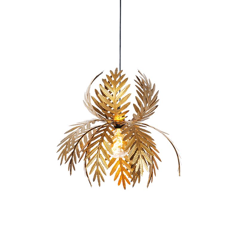 QAZQA Botanica Vintage hanglamp - goud - Ø 45 cm