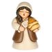 THUN - Kruidenhandelaar wit van keramiek, 4,9 x 4,6 cm, hoogte 7,9 cm, collectie kerststal Classico