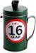 Shoppartners Spaarpot - 16 jaar geworden thema - verjaardag cadeau - Blik met sticker van 9 cm - blik in groen