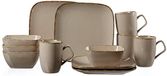 Ritzenhoff & Breker Brunch- en ontbijtserviesset Casa, 12-delig, Nougat, 38 x 27 x 27 cm