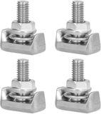 Merkloos / Sans marque Dailygoody - T-accuklemmen - Roestvrij staal - Reserveonderdelen - 4 stuks