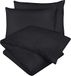 Utopia Bedding Dekbedovertrek Set - Zachte Microvezel Dekbedovertrek 240x220cm met Kussensloop 65x65cm - Beddengoed Dekbedovertrek Set (Zwart)