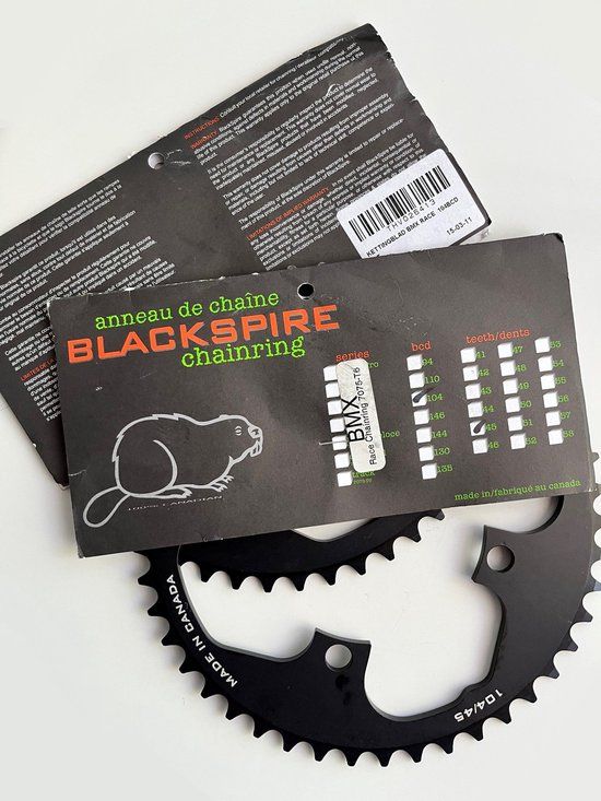 Blackspire BMX Chainring 45T - Black - Aluminum