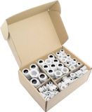 Quadrios 2102CA114 Wartel assortiment PA66 Wit 60 stuk(s)