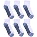 Hanes Heren Max gewatteerde crew-sokken, vochtafvoerend met geurcontrole, multi-pack, maat 6-12, zwarte enkel, wit/grijs - 6 Pack, 4,5-12 UK (Pack van 6), Wit/Grijs - 6 Pack, 37.5-46 EU