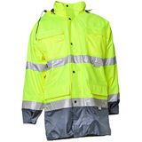 Planam hoge zichtbaarheid parka maat XXL geel / marine