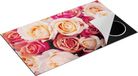 Chefcare Inductie Beschermer Roze Rozen Achtergrond - Bloemen - 89,6x51,6 cm - Afdekplaat Inductie - Kookplaat Beschermer - Inductie Mat