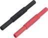 Voltcraft MSL-504 Meetkabelverbinder Bus 4 mm Bus 4 mm Zwart, Rood 1 stuk(s)
