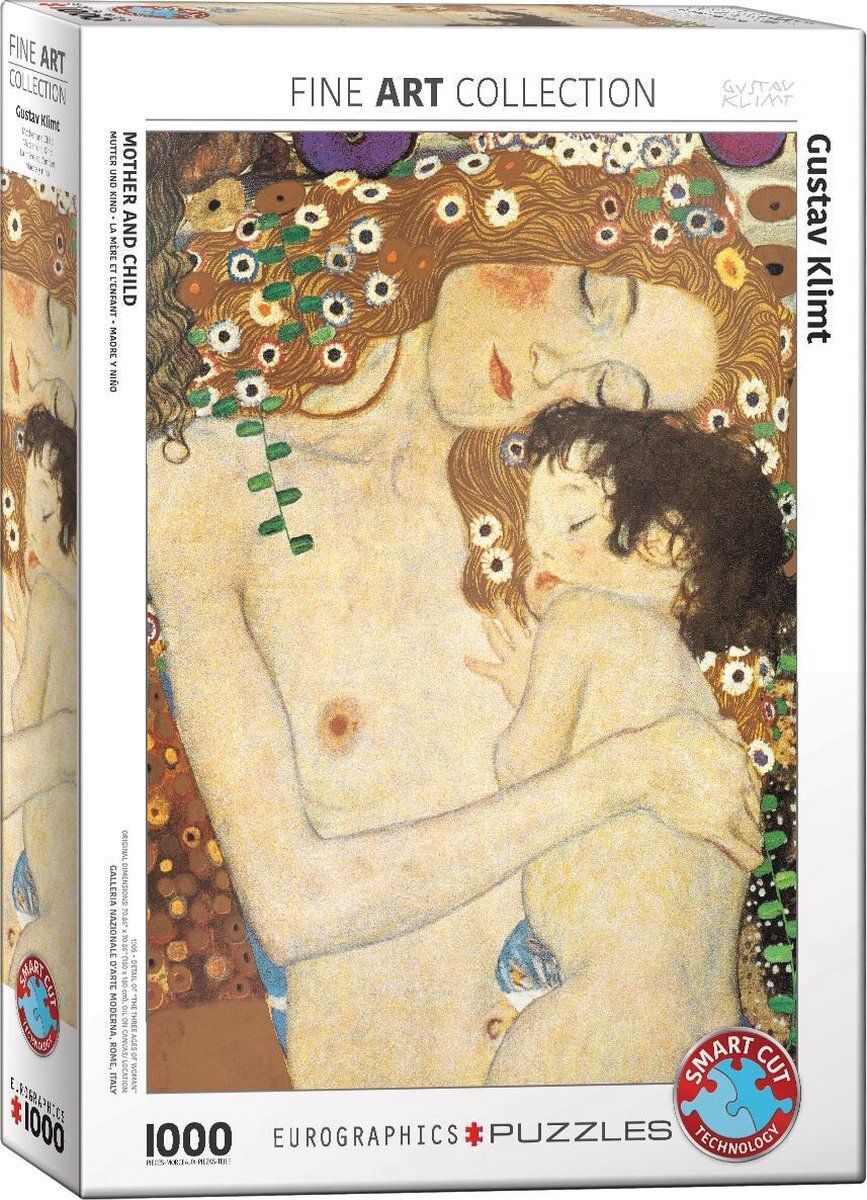 Eurographics Puzzel 1000 stukjes - Mother and child - Gustav klimt