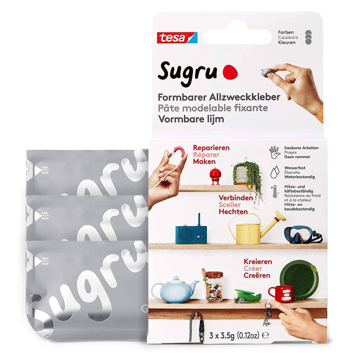 tesa tesa® sugru 3 grijs