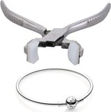 Merkloos / Sans marque Neustang Gereedschap - Kaken Ring Buigtang voor Sieraden Reparatie - Armband Vormen Lente Buigende Nylon Ring.