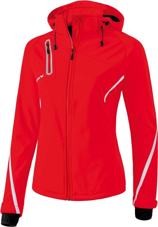 Erima Outdoor Softshell Jack Dames Rood Maat 38 - Waterdicht en Winddicht