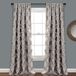 Lush Decor Grijze gordijnen met ruches in ruitpatroon, getextureerde raampaneelset voor woonkamer, eetkamer, slaapkamer (paar), 213 x 137, 2 stuks