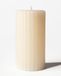 HEMA Bougie Pilier Led ⌀7,5 X 15 Cm Nervurée Jaune Clair (jaune pâle)