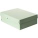 Originele FALKEN PureBox pastel. Made in Germany. 100 mm hoog DIN A4 groen. Opbergdoos met deksel van stevig karton Vegan geschenkdoos transportdoos doos doos multifunctionele doos