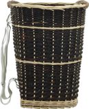 vidaXL - Houtmand - met - draagriemen - 50x44x58 - cm - natuurlijk - wilgenhout