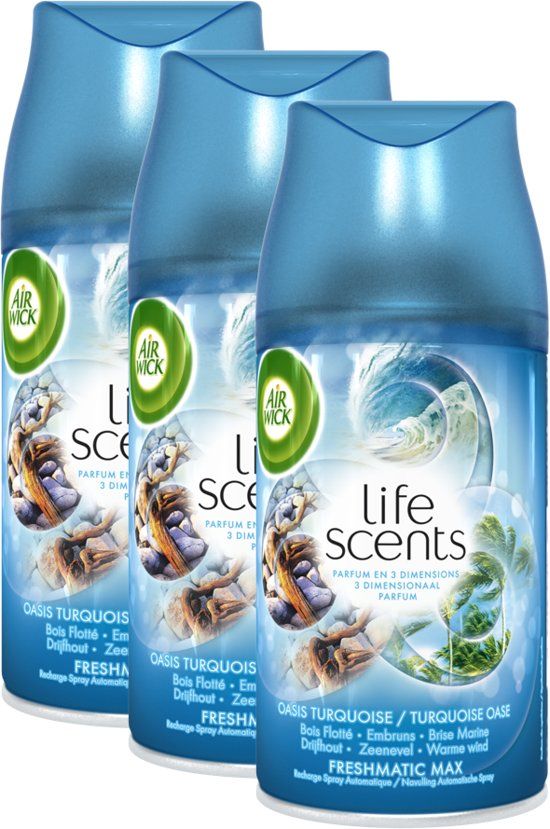 Air Wick Freshmatic Turquoise Oasis Air Freshener - Refill - 3x250ml