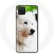 Maniacase Hoesje voor Samsung Galaxy A22 4G Samojeed Hond Wit