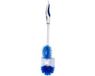 Fackelmann Toiletborstel met lip 39,4 x 8,9 x 7,6 cm wit/blauw
