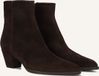 Unisa Lanza Enkellaarsjes - Enkelboots met rits - Dames - Bruin - Maat 42
