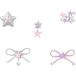 Jibbitz Charms Étoiles et Nœuds 5 Unités
