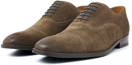 VANLIER Taupe Suède Bregenz Veterschoen Heren 46
