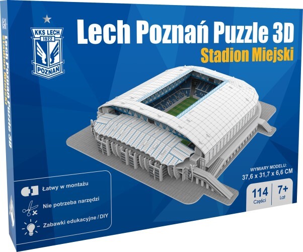 Kick Off Games Lech Poznan - Stadion Miejski 3D Puzzel (114 stukjes)