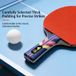 DOUBLE FISH Série Diamant Raquette de tennis de table professionnelle 9 étoiles avec poignée Shakehand