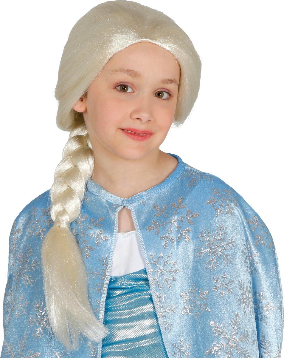 Fiestas Guirca Verkleedpruik Ijsprinses Synthetisch Blond - Wit