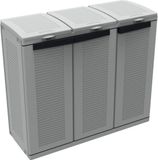 Merkloos Ecocab 3 Opbergdoos met 3 vakken, Kunststof, 110L, 102 x 39 x 88,7 cm