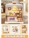 DIY Miniatuur Milk Tea Winkel Knutselset Diorama Poppenhuis, 99 onderdelen
