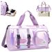 Sac de sport pliable avec compartiment à chaussures et compartiment humide