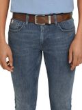Tom Tailor Denim TTJOE leren riem met vierkante gesp - Maat 80 - lichtbruin uni