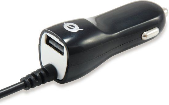Conceptronic CUSBCARMICU2A Auto Zwart, Wit