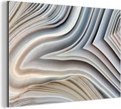 MuchoWow Industriële Wanddecoratie Marmerlook - 180x120 cm - Aluminium Schilderij