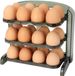 Unyqoos Porte-œufs pour réfrigérateur – transparent, PET (sans BPA), pour 24 œufs, dimensions 23 x 11 x 20,5 cm, ventilé, avec couvercle