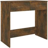 vidaXL Bureau 80x40x75 cm bewerkt hout gerookt eikenkleurig