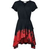 Innocent Gothic Mini-jurk Megaera jurk Zwart-rood