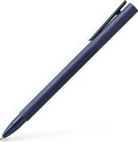 Faber-Castell NEO rollerball pen slim - aluminium - bleu foncé - plume M - encre noire