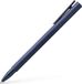 Faber-Castell NEO rollerball pen slim - aluminium - bleu foncé - plume M - encre noire