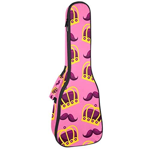 Mersov Concert Ukelele Rugzak, Heavy Duty Ukulele Case Bag - Roze