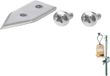 Westmark Set van 3 reserveonderdelenset, snijmes + 2 schroeven voor blikopener Sieger Clou 30/40/50, roestvrij staal, zilver, 19952280